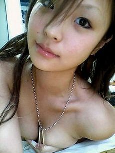 Very beautiful and sexy asian girls smiling at the